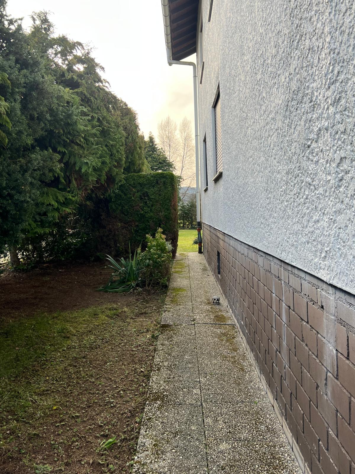 Gepflegter Grünbereich nach der Arbeit